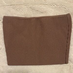 Ariztia Babaton Sculpt Knit Cropped Tube Top